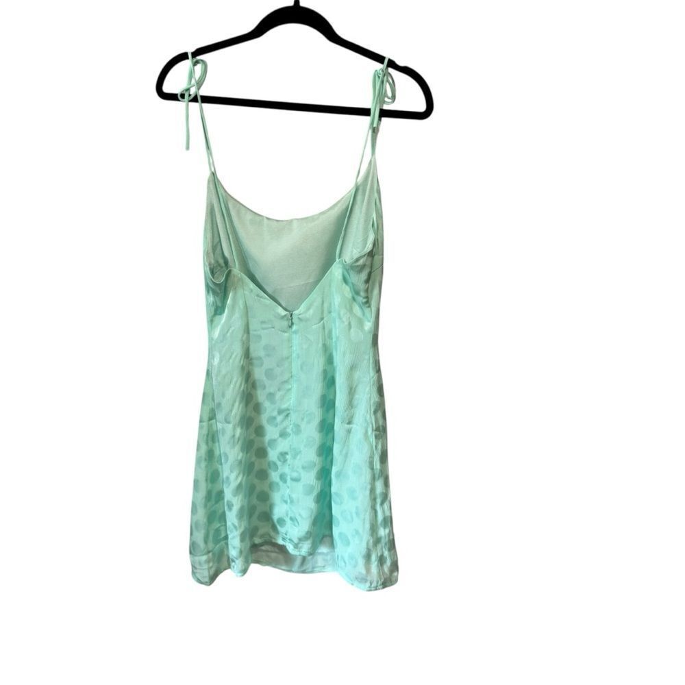 Nasty Gal Jacquard Polka Dot Mini Satin Slip Dress - Picture 6 of 8